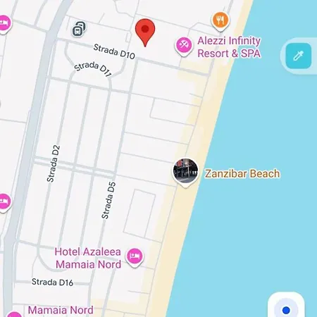 Almar Blue Wave Mamaia Nord - 150m De Plaja , Parcare Subterana Si Piscina דירה *
